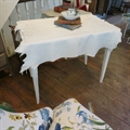 Painted french Directoire writing table, leather skin