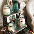 A selection of vintage preserve jars