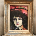 After Vlaminck small portrait of a lady Acrylic on canvas